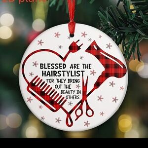 Blessed are the Hairstylist Ornament Christmas Holiday NWT